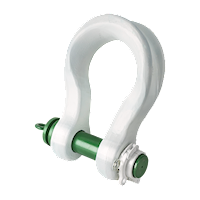 P-6065 Green Pin Locking Clamp ROV Sling Shackle Product Render 1